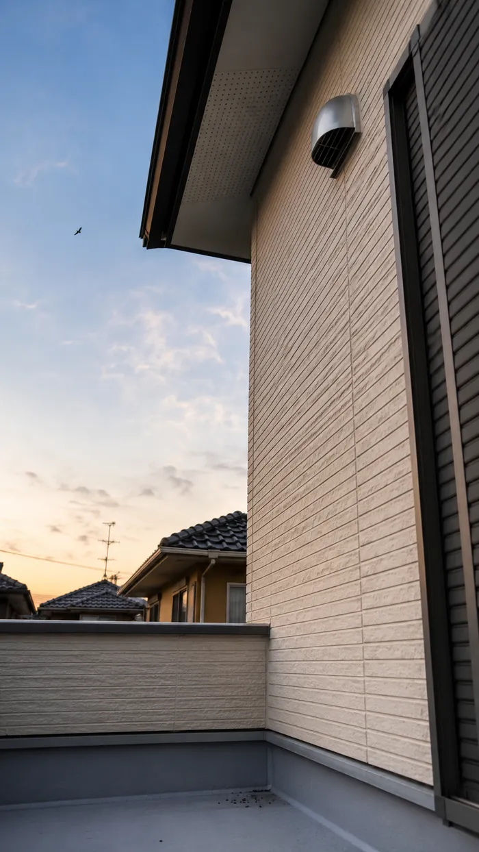 糞害・屋根裏への住み着きなど、知多市の住宅地で起きやすいコウモリ被害のイメージ